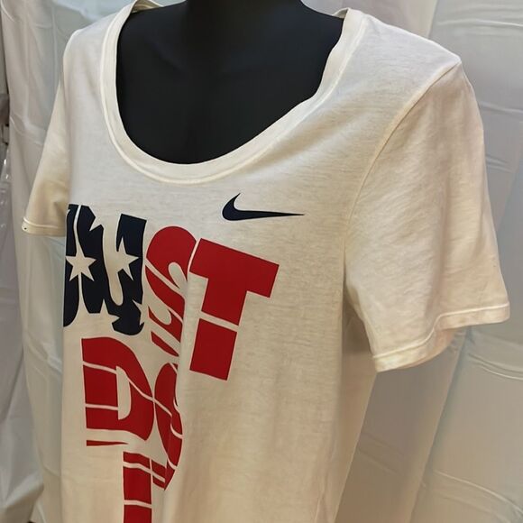2020 Small Nike Just Do It Olympics short sleeve crew neck shirts blouse top - Picture 6 of 14